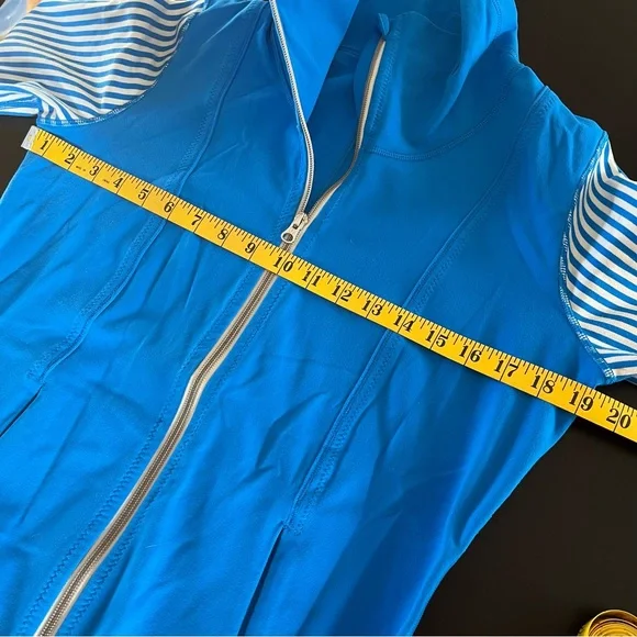 Lululemon Daily Yoga Jacket Beaming Blue Size 8 - Picture 7 of 10